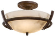 3 LIGHT SEMI FLUSH MOUNT