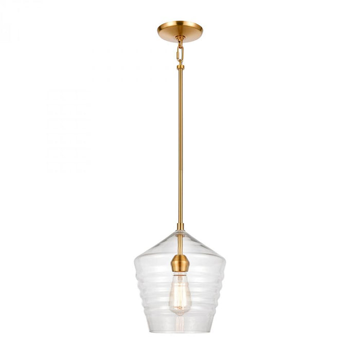 Konis 1-Light mini pendant in  Satin Brass