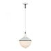 Mid-Century Schoolhouse 1-Light mini pendant in  Enamel White / Matte Black