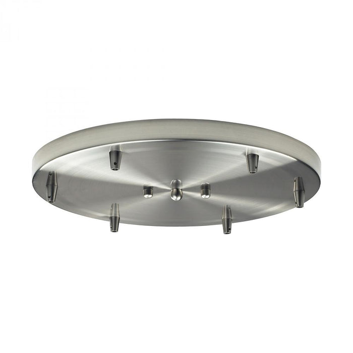 Illuminare Accessories Round Pan for 6 Lights in Satin Nickel