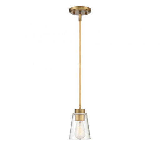 Calhoun 1 Light Warm Brass Small Mini-Pendant