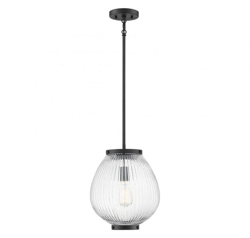 Welles 1 Light Matte Black Pendant