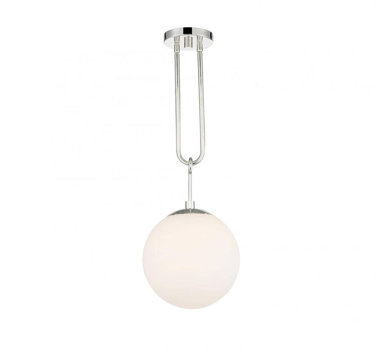 Becker 1 Light  Polished Nickel Pendant