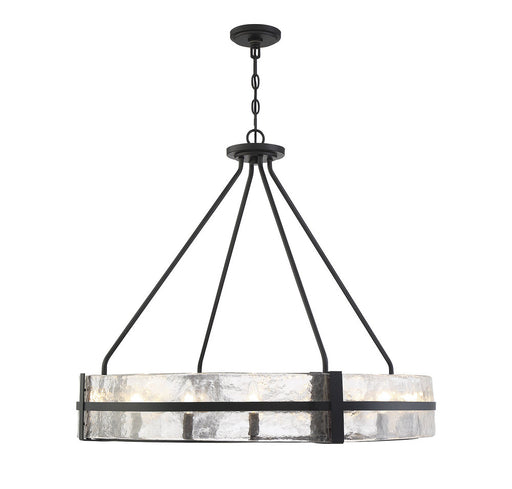 Hudson 12 Light Matte Black Pendant