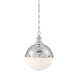 Lilly 2 Light Polished Nickel Pendant