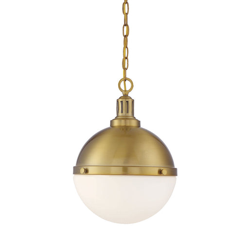 Lilly 2 Light Warm Brass Pendant