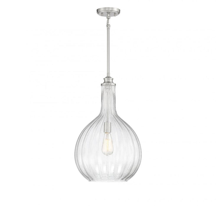 Brandon 1 Light Satin Nickel Pendant