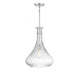 Bristo 1 Light  Polished Nickel Pendant