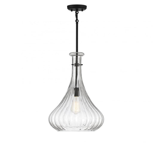 Bristo 1 Light  Matte Black Pendant