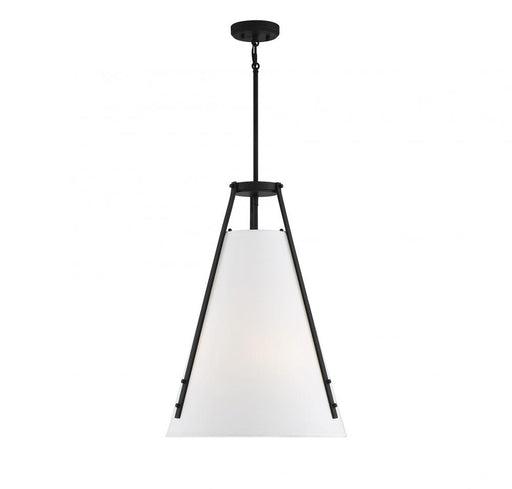 Newport 4 Light Matte Black Pendant