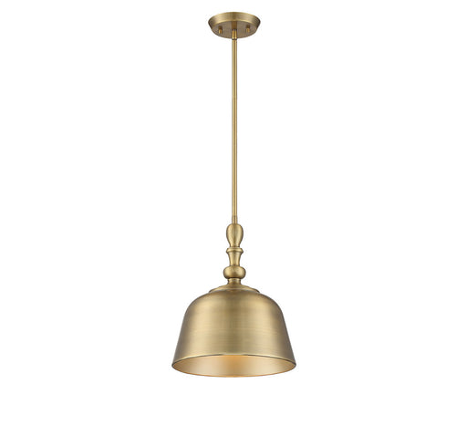 Berg Warm Brass 1 Light Pendant