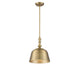 Berg Warm Brass 1 Light Pendant