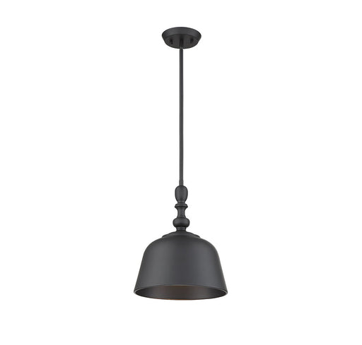 Berg Matte Black 1 Light Pendant