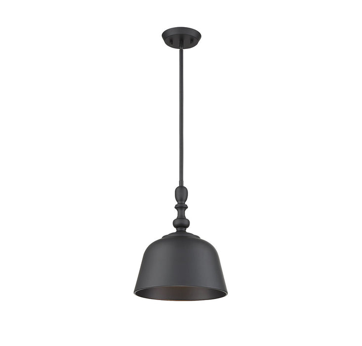 Berg Matte Black 1 Light Pendant