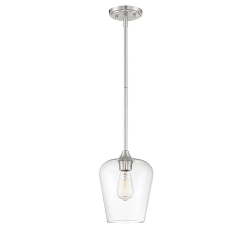 Octave 1 Light Satin Nickel Mini Pendant