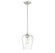 Octave 1 Light Satin Nickel Mini Pendant