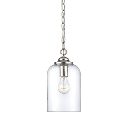 Bally 1 Light Polished Nickel Pendant