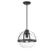 Pendleton Matte Black 1 Light Pendant