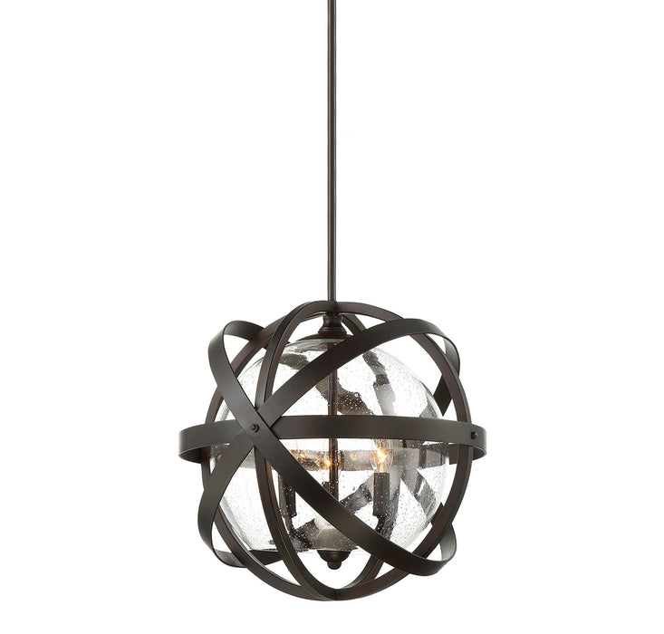 Bassett 3 Light Outdoor Pendant