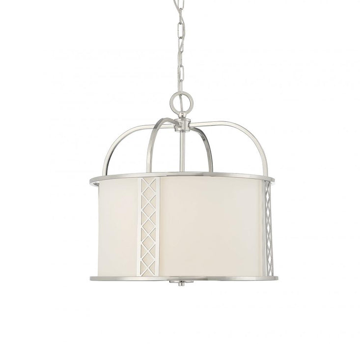 Rockford 3 Light Polished Nickel Pendant