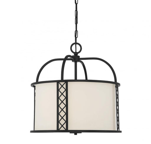 Rockford 3 Light  Matte Black Pendant