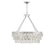 Windham 8 Light Polished Nickel Linear Chandelier