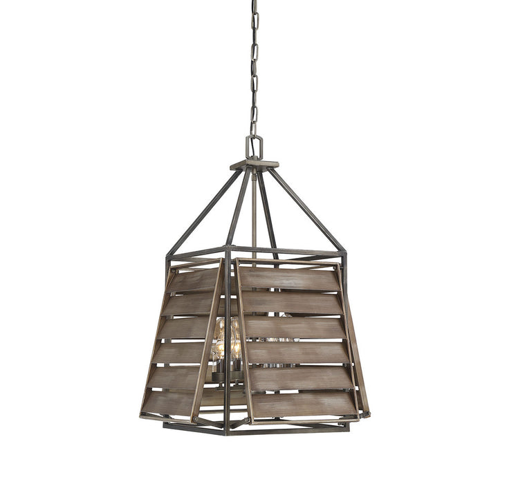 Hartberg Aged Driftwood 4 Light Outdoor Pendant