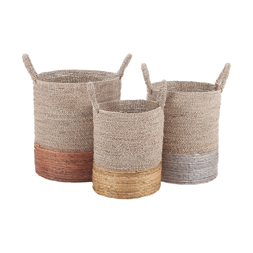 Archipelago Mixed Metallics Nested Baskets (Set of 3)