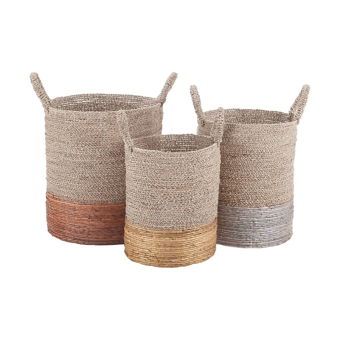 Archipelago Mixed Metallics Nested Baskets (Set of 3)