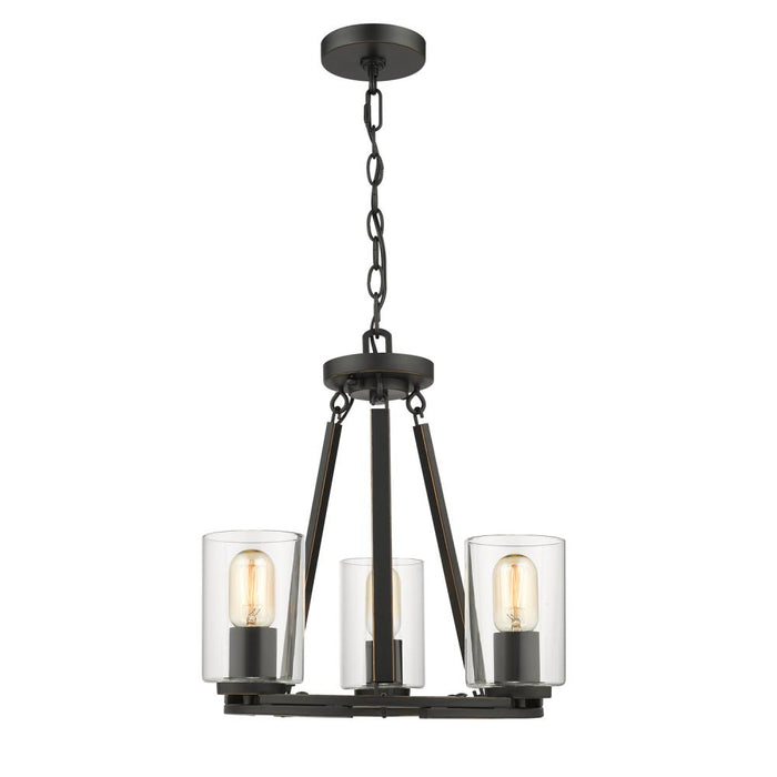 Monroe 3 Light Chandelier (Convertible)