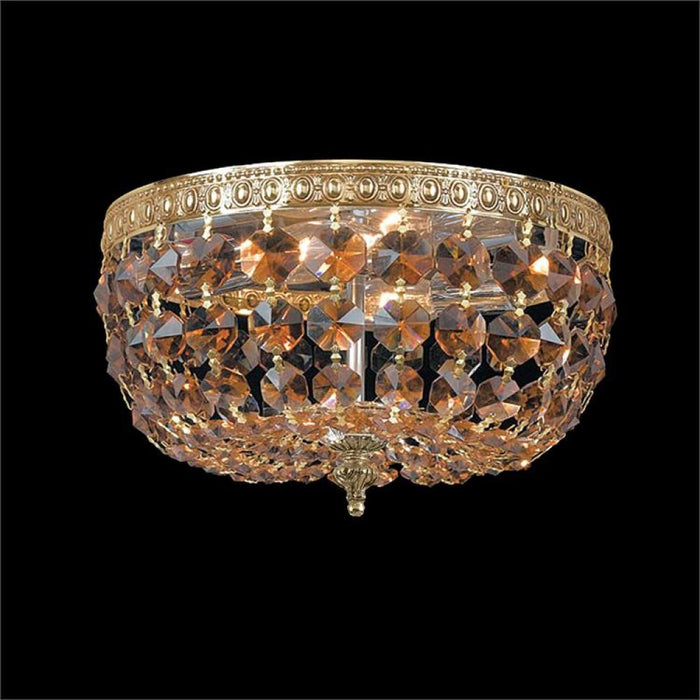 Crystorama 2 Light Olde Brass Ceiling Mount