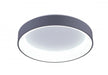 LED Drum Shade Flush Mount with White finish