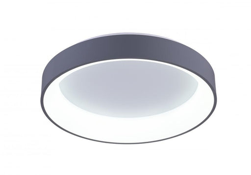 LED Drum Shade Flush Mount with White finish