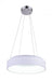 LED Drum Shade Pendant with White finish