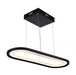 LED Island Chandelier with Black finish