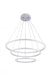 LED Chandelier with White finish