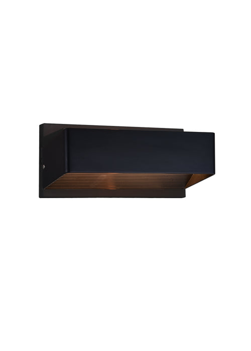 LED Wall Sconce with Black Finish