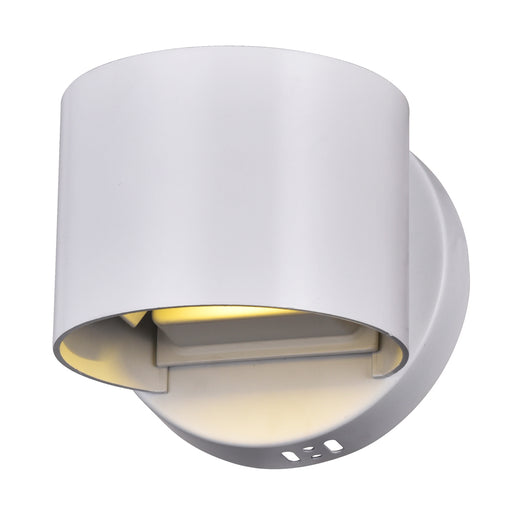 LED Wall Sconce with White Finish