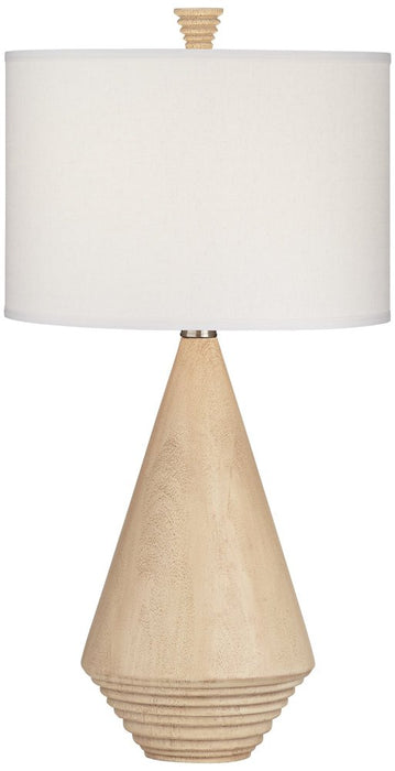 TL-Poly Wood Texture Pyramid Lamp