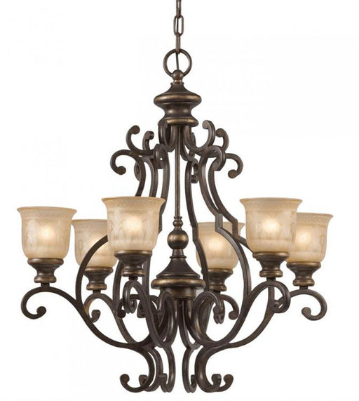 Norwalk 6 Light Bronze Umber Chandelier