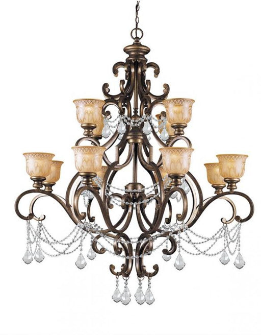 Norwalk 12 Light Clear Crystal Chandelier