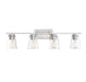 Calhoun 4 Light Satin Nickel Bath Bar