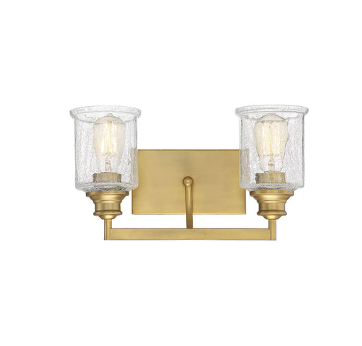 Hampton Warm Brass 2 Light Bath