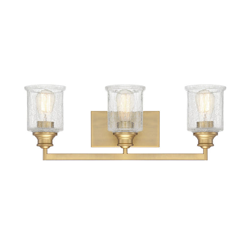 Hampton Warm Brass 3 Light Bath