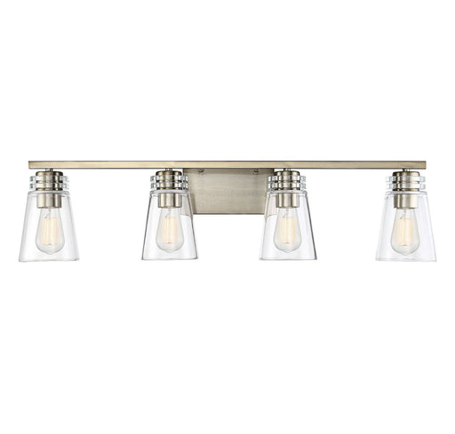 Brannon 4 Noble Brass Light Bath Bar