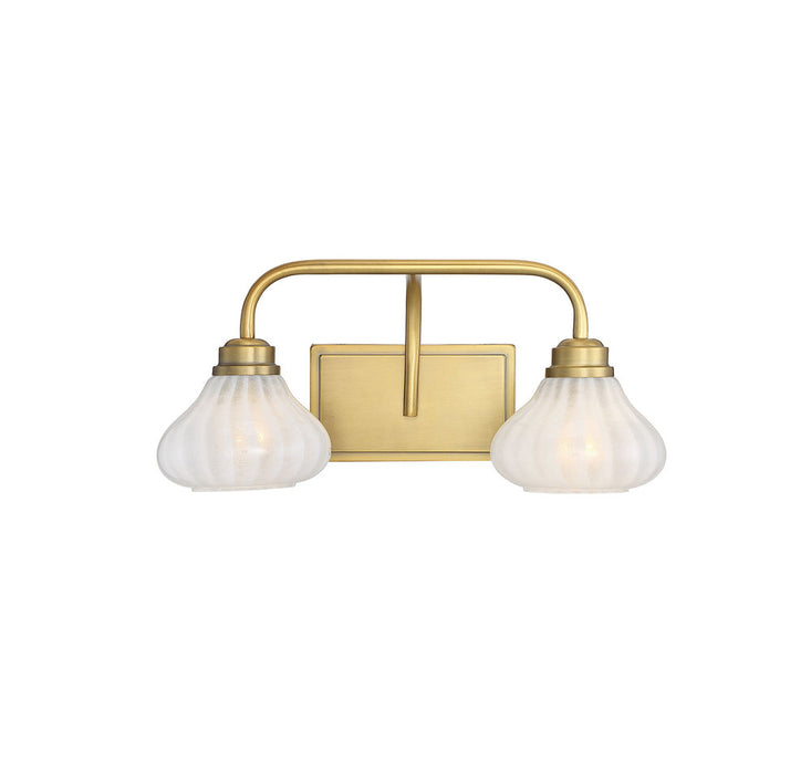 Darlington Warm Brass 2 Light Bath