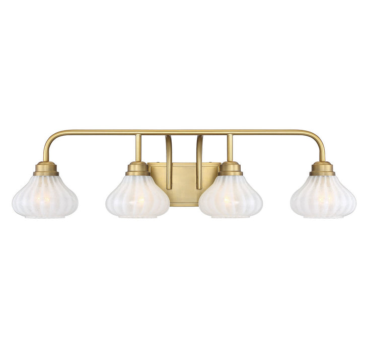 Darlington Warm Brass 4 Light Bath