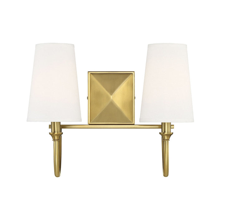 Cameron Warm Brass 2 Light Bath