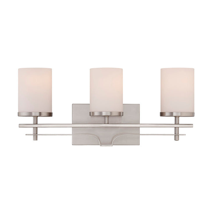 Colton 3 Light Satin Nickel Bath Bar