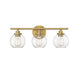 Carson Warm Brass 3 Light Bath